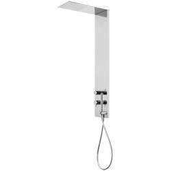 WELLNESS Colonna doccia in acciaio con miscelatore