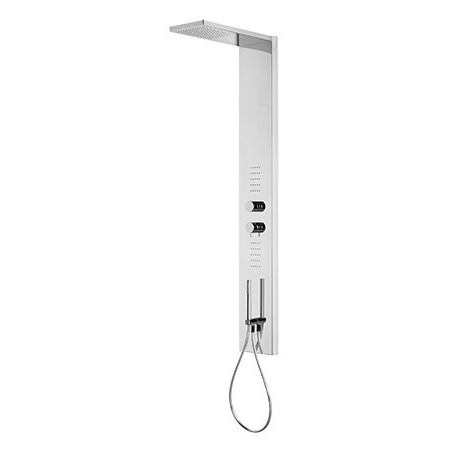 WELLNESS Colonna doccia in acciaio con termostatico
