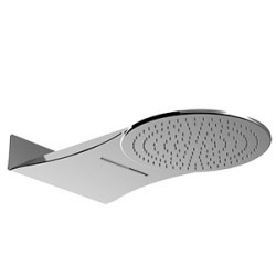 WELLNESS Soffione in acciaio a parete