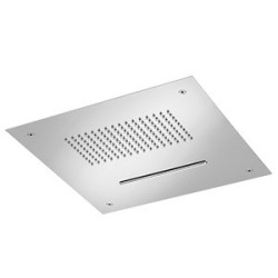 WELLNESS Soffione quadrato 380x380 in acciaio inox