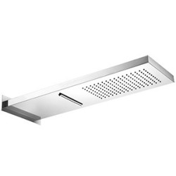 WELLNESS Soffione a parete in acciaio inox