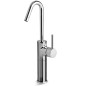 HEOS Miscelatore per lavabo con prolunga 200 mm con canna alta girevole finitura cromo