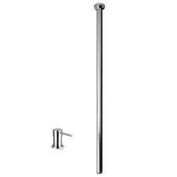 HEOS Miscelatore per lavabo con comando remoto d’appoggio e bocca a soffitto