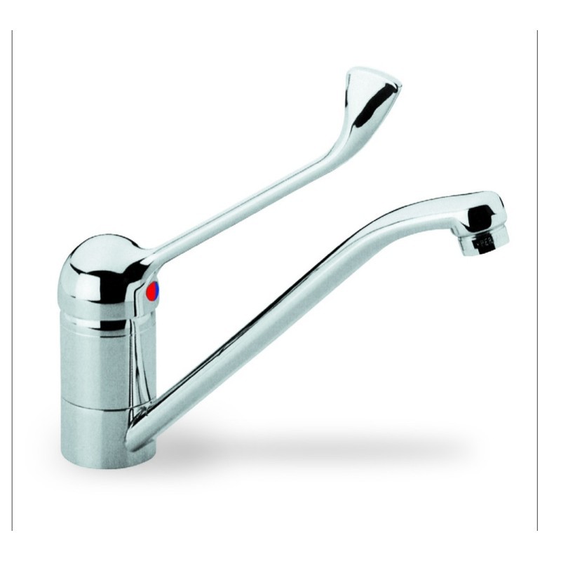 PERFECTA monocomando per lavello con leva clinica finitura cromo