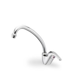 Monocomando per lavello corpo ø45mm finitura cromo