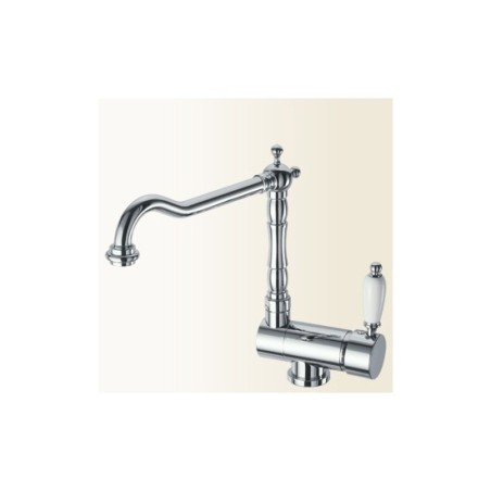 LINEA CUCINA miscelatore lavello sottofinestra con canna antica finitura cromo