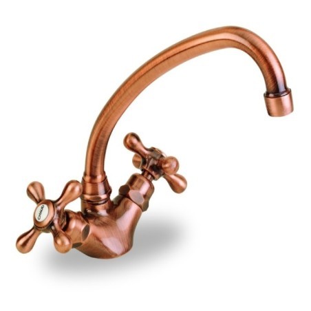 PRESTIGE monoforo per lavello finitura vecchio ottone