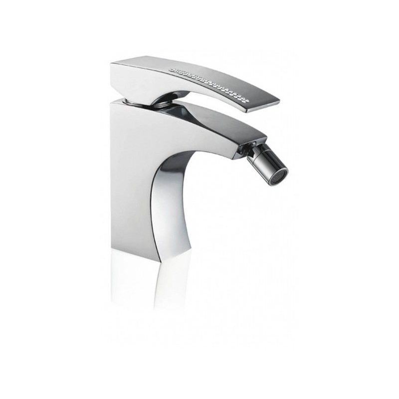 CRYSTAL Monocomando bidet con scarico automatico finitura cromo