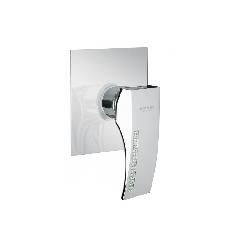 CRYSTAL Monocomando doccia incasso finitura cromo
