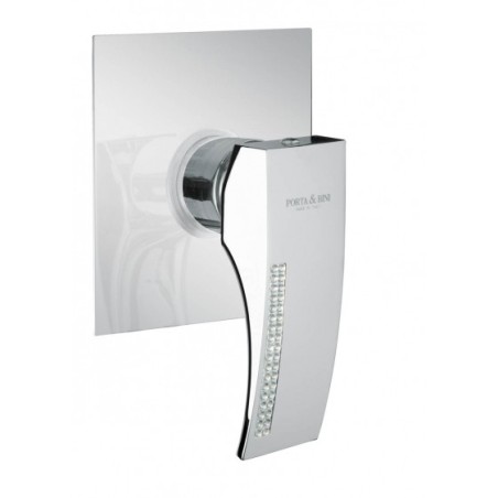 CRYSTAL Monocomando doccia incasso finitura cromo