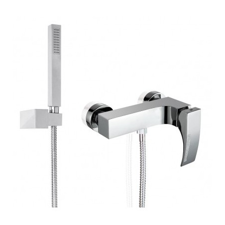 CRYSTAL Monocomando doccia esterno con kit doccia finitura cromo