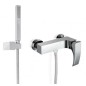 CRYSTAL Monocomando doccia esterno con kit doccia finitura cromo