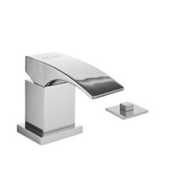 LASER Monocomando bordo vasca con deviatore finitura cromo