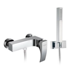 LASER Monocomando doccia esterno con kit doccia finitura cromo