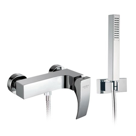 LASER Monocomando doccia esterno con kit doccia finitura cromo