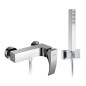 LASER Monocomando doccia esterno con kit doccia finitura cromo