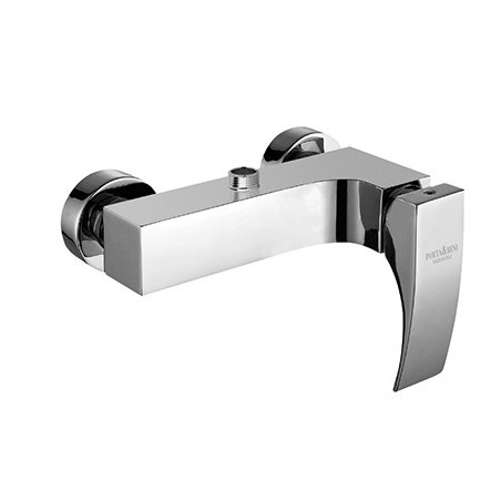 LASER Monocomando doccia esterno con attacco superiore finitura cromo