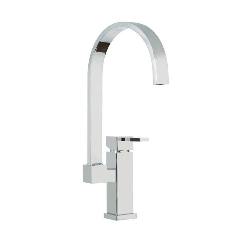 PRETTY Monocomando lavello canna ponte girevole finitura cromo