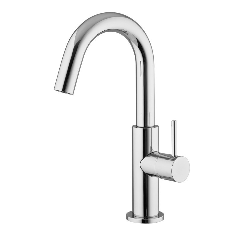 MODA Monocomando lavabo con piletta click-clack finitura cromo