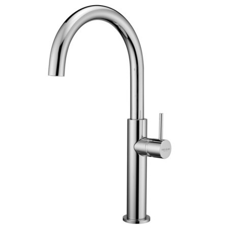 MODA Monocomando lavabo alto con piletta click-clack finitura cromo