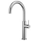 MODA Monocomando lavabo alto con piletta click-clack finitura cromo