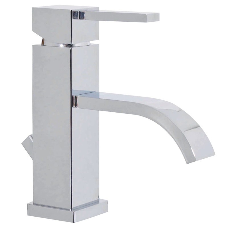 PRETTY Monocomando lavabo con scarico automatico finitura cromo