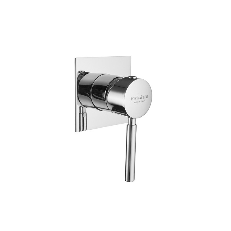 FORMA Monocomando doccia incasso piastra piccola quadrata finitura cromo