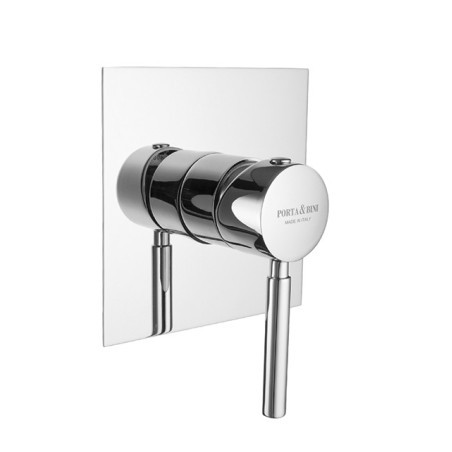 FORMA Monocomando doccia incasso guarnizione non visibile piastra quadrata finitura cromo