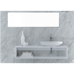 CLEAR lavabo semi ovale da appoggio/sospeso 66 cm