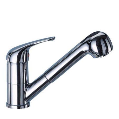 LINEA CUCINA miscelatore lavello con doccia estraibile a 2 getti finitura cromo