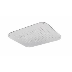 Soffione quadrato 400x400 in acciaio da incasso