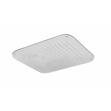 Soffione quadrato 400x400 in acciaio da incasso