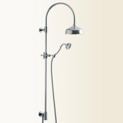WELLNESS Colonna doccia in ottone retro' con presa ad acqua alta