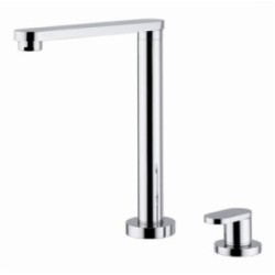 HI-TECH rubinetto monocomando lavello sottofinestra con canna abbattibile 200 mm