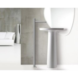 SIMPLY miscelatore monocomando per lavabo / vasca da terra finitura cromo