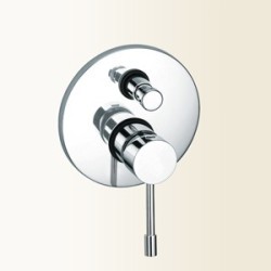 GRILLO Miscelatore per doccia/vasca da incasso con deviatore finitura cromo