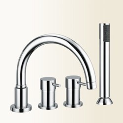 GRILLO Miscelatore bordo vasca finitura cromo