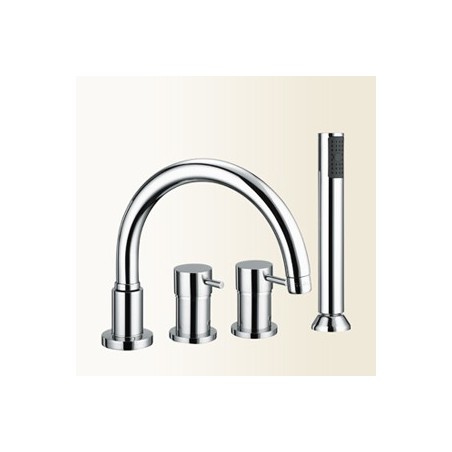 GRILLO Miscelatore bordo vasca finitura cromo