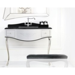 LOTUS Monoforo per lavabo con canna antica finitura cromo