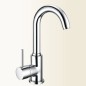 SIMPLY Miscelatore monocomando per lavabo con bocca alta finitura cromo