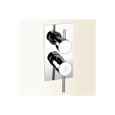 SIMPLY Miscelatore per doccia/vasca incasso con deviatore 3 uscite finitura cromo