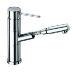 SIMPLY Miscelatore monocomando per lavabo con doccia estraibile