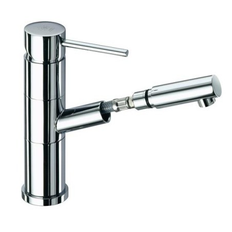 SIMPLY Miscelatore monocomando per lavabo con doccia estraibile