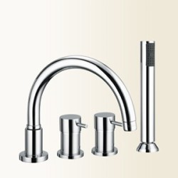 SIMPLY Miscelatore bordo vasca 4 fori finitura cromo