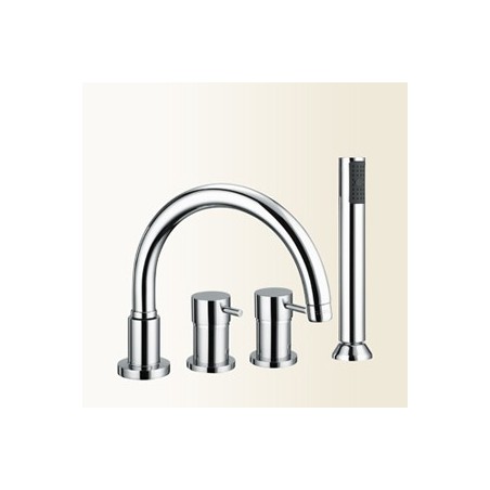 SIMPLY Miscelatore bordo vasca 4 fori finitura cromo