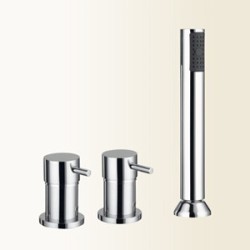 SIMPLY Miscelatore bordo vasca 3 fori finitura cromo