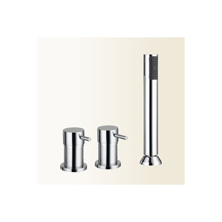 SIMPLY Miscelatore bordo vasca 3 fori finitura cromo