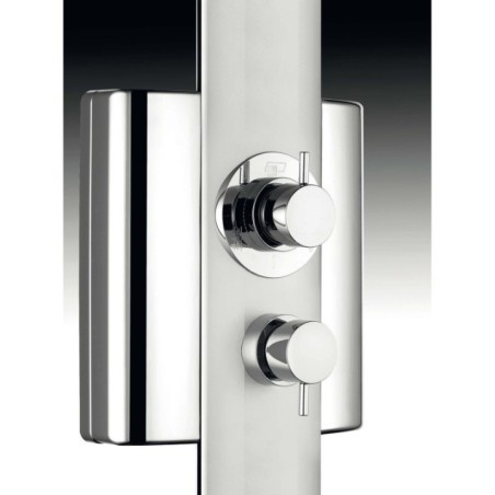 SFERA pannello doccia con miscelatore monocomando finitura satinato