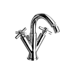 YUPPY Monoforo per bidet con canna alta finitura cromo