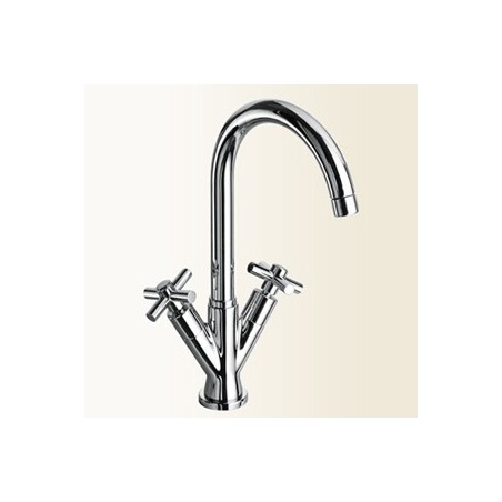 YUPPY Monoforo per lavello con canna alta girevole